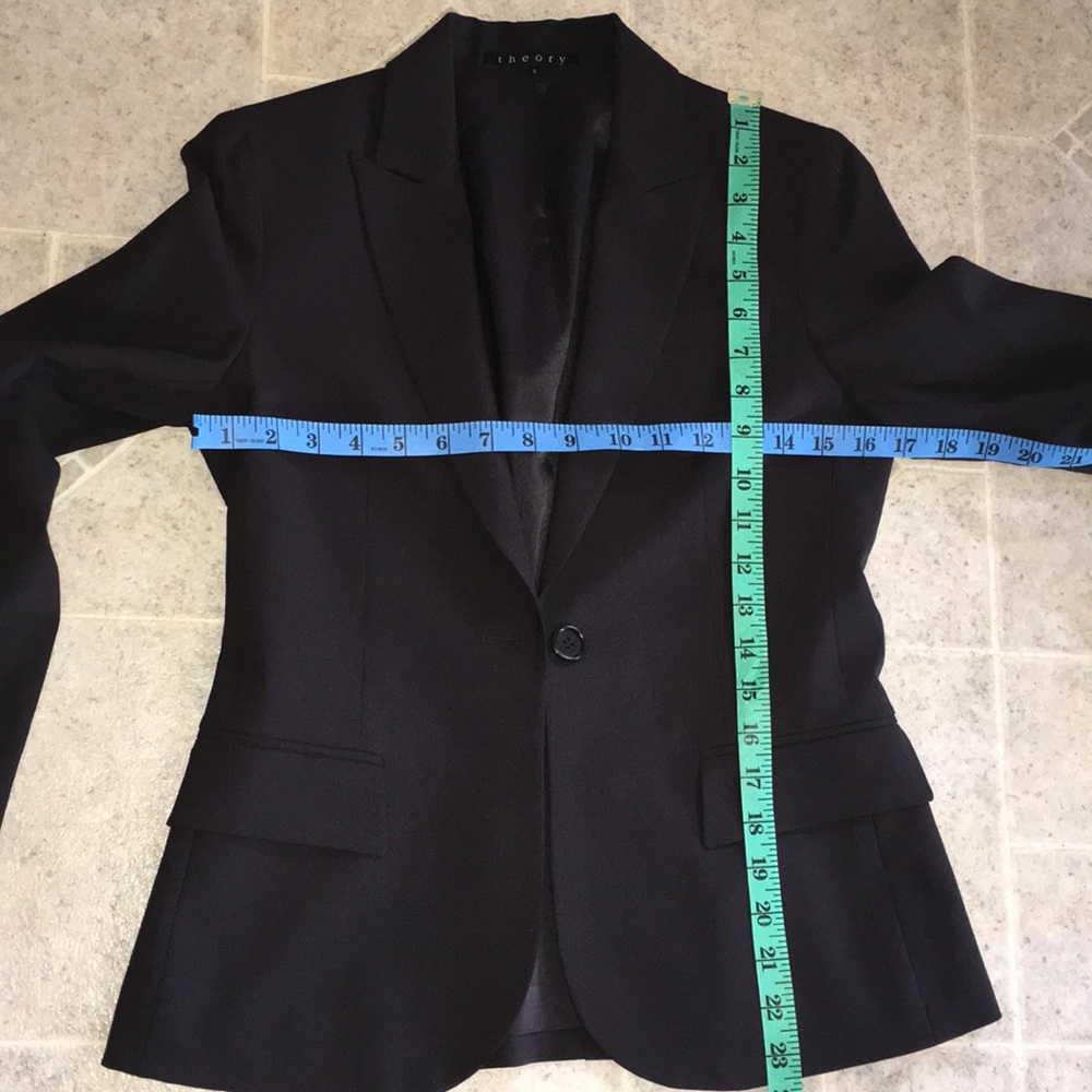 Theory Brown Single Button Lightweight Blazer Euc - image 7